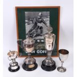 The Lew Coffin archive of trophies, awards, medallions, mugs, photographs, certificates, ephemera,