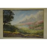 Lucy Denison, a group of seven landscapes, watercolour, other assorted watercolours,