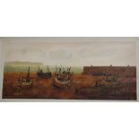 Lindet, a Cornish harbour scene, oil on board, signed and dated 75, 31.