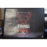 Film posters: The Thing (1982), starring Kurt Russell and directed by John Carpenter,