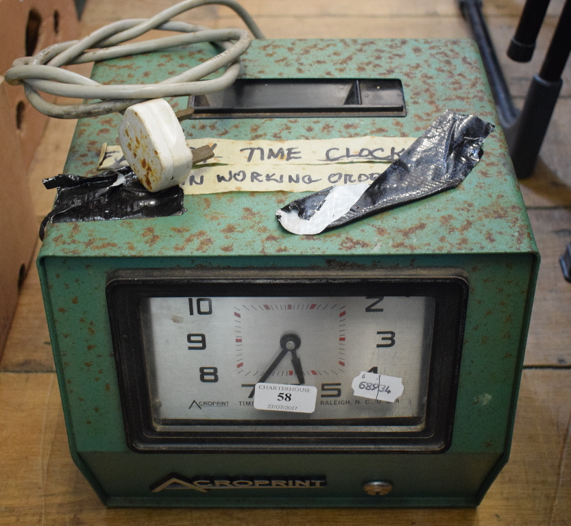 An Acroprint time clock