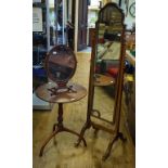 A 19th century mahogany tripod table, 55 cm wide,