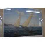 A J Steven Dews limited edition print, J Class - Cowes 1934, 330/600,