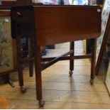Three walnut occasional table the largest 58 cm wide, two dressing mirrors, a firescreen, a trolley,