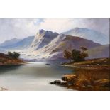 John Henry Boel, a highland loch, oil on canvas, signed and dated 1909, 49.5 x 74.