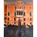 Brian Moore, Palazzo II, acrylic on canvas, signed,