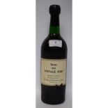 A bottle of Dows vintage port,