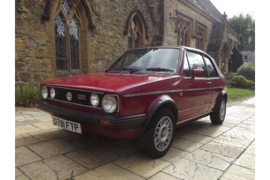 EXTRA LOT: A 1987 Volkswagen Golf GTi Mk I Karmann cabriolet, registration number D781 FTP, - Image 1 of 4