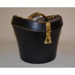 A tea caddy, in the form of a hat box, 1