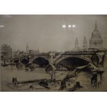 A Frederick Arthur Farrell artist's proof etching,