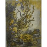 An artist's proof etching, Under Water, signed N B W, titled and dated 1977 in pencil,