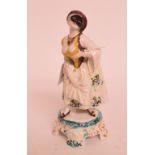 A Samson porcelain figure, in the form of a masked lady, head glued, 19.