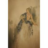 A William Russell Flint limited edition print, of a lady 773/850,