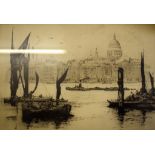 An H P Evans artist's proof etching,