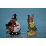 A Royal Doulton Bunnykins figure, Trick or Treat, DB162, and another, Australian,