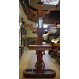 A Victorian mahogany hall stand,