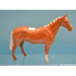 A Beswick Huntsman's Horse, palomino, 1484,