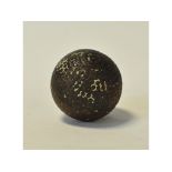 A Springvale Falcon bramble pattern golf ball, traces of paint,