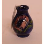 A miniature Moorcroft pottery Anemone pattern vase, of baluster form 5.