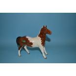 A Beswick Girl's Pony, skewbald, 1483,