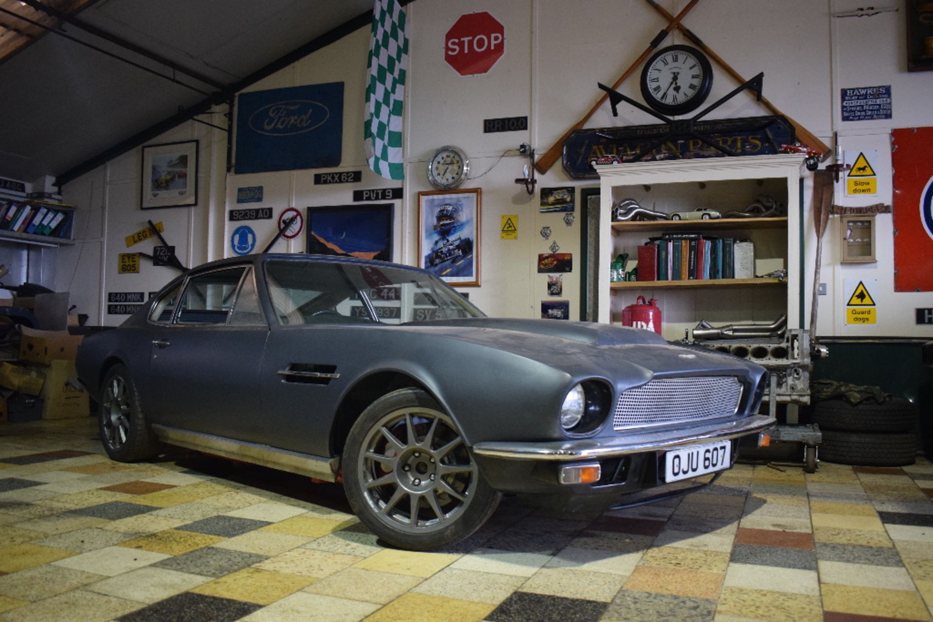 A 1976 Aston Martin V8 Series III fast road car project, registration number OJU 607,