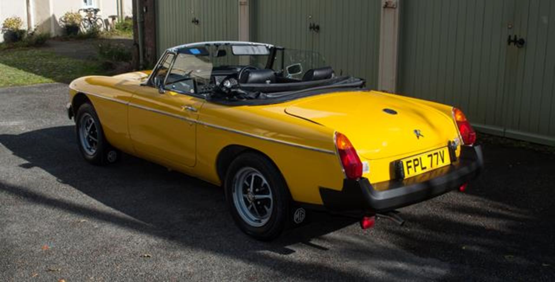 A 1980 MG B roadster, registration number FPL 77V, yellow. - Image 2 of 6