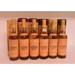 Six bottles of Glenmorangie, with tubes,