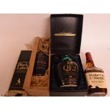 A bottle of QE2 single malt Scotch whisky 48.