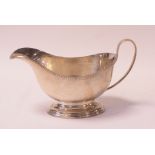 A silver sauce boat, Birmingham 1928, approx. 6.