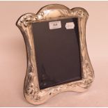 An Art Nouveau style silver photo frame,