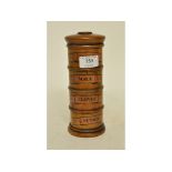 A treen spice tower,