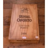 Six bottles of Royal Oporo vintage port, 2000,