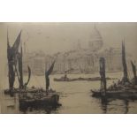 An H P Evans artist's proof etching,