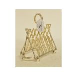 A plated cricket toast rack,