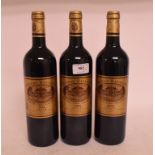 Three bottles of Chateau Batailley Grand Cru Classé Pauillac,