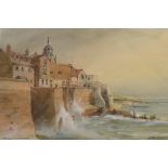 Henry Rushbury, Lyme Regis, watercolour, signed, 21.