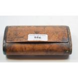 A large burr wood snuff box,