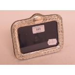 A silver photo frame,