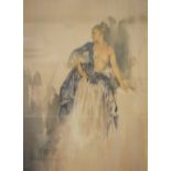 A William Russell Flint limited edition print, of a lady 773/850,