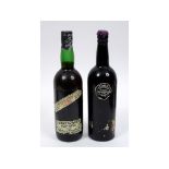 A bottle of Sandeman George V Jubilee vintage port, 1935, and a bottle of Commendador port wine,