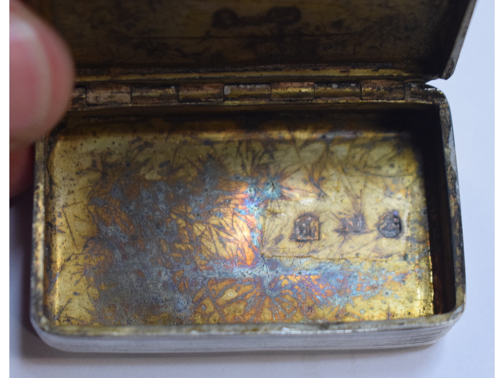 A George IV silver snuff box, Thomas Shaw, Birmingham 1825, approx. 1. - Image 6 of 6