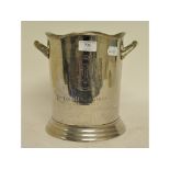 A Louis Roederer plated two handled champagne bucket,