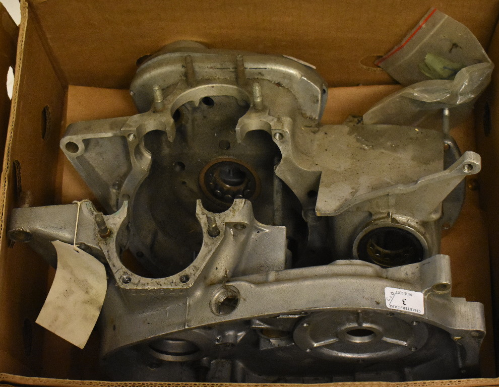 Assorted Triumph Tiger 750V engine spares and components including crank case number 000324, crank, - Image 3 of 4