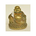 A 19th century Chinese bronze Buddha,