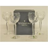 A set of four Waterford Crystal Sheila hock glasses,