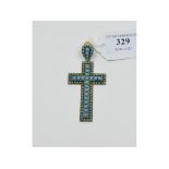 A gilt metal cross,