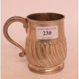 An Edwardian silver christening mug, Hunt & Roskell, London 1908, approx. 6.7 ozt, 9.