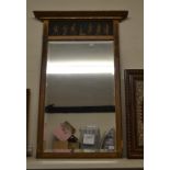 A Regency style gilt gesso pier mirror,