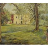 M Gilson, Spring At Arlington Court, oil on board, signed, dated 1968 verso, 35 x 39 cm,