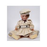 A Schoenau & Hoffmeister bisque head doll, Princess Elizabeth,